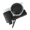 Sony ZV-E10 Litchi Texture PU Leather Camera Half Case Base - Black - 7