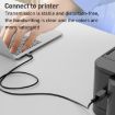 USB-B 3.0 Printer/Hard Drive/Computer Adapter, USB-B Male to Type-C Male - 5