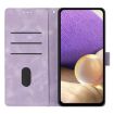 OPPO Reno14 Pro 5G Purple Leather Case - Triangles Embossed Design - 4
