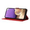 OPPO Reno14 Pro 5G Red Leather Case - Global Triangles Embossed Cover - 5