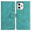 OPPO Reno14 Pro 5G Green Leather Case - Triangles Embossed Global - 1