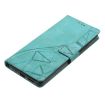 Xiaomi Poco F7 Pro/Ultra Green Triangles Embossed Leather Case - 6