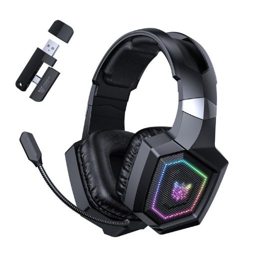 ONIKUMA GT806 Tri-mode Bluetooth 2.4G Wired E-sports Headset Black - 1
