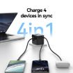 USAMS CC308 17W Dual Type-C & USB-A Travel Charger - Black - 3