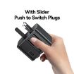 USAMS CC308 17W Dual Type-C & USB-A Travel Charger - Black - 4