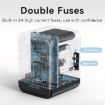 USAMS CC308 17W Dual Type-C & USB-A Travel Charger - Black - 7