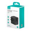 USAMS CC308 17W Dual Type-C & USB-A Travel Charger - Black - 9