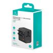 USAMS CC309 25W Dual Type-C & USB-A Travel Charger - Black - 9