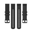 18mm Black Silicone Watch Band for Garmin Venu 2S/Move 3S/Active S - 3
