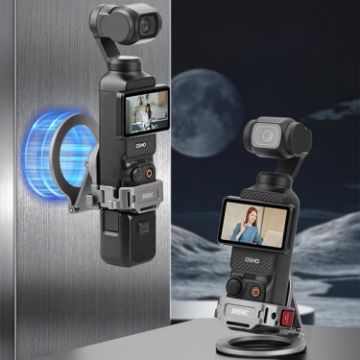 DJI Osmo Pocket 3 BRDRC Teleprompter Stand Clamp Cold Shoe Mount - 1