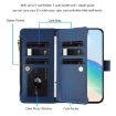 TCL 605/60 SE Leather Case: Magnetic Closure, 9 Card Slots, Dark Blue - 3