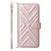 Huawei nova 14 Ultra 5G Leather Phone Case with 6 Card Slots & Strap Pink - 2