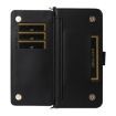 Huawei nova 14 Ultra 5G Leather Phone Case with 6 Card Slots & Strap (Black) - 5