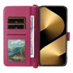 Huawei Pura 80 Ultra 5G Leather Phone Case with 6-Card Slots, Rose Red - 4