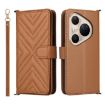 Huawei Pura 80 Ultra 5G Leather Phone Case with 6 Card Slots & Strap - 1