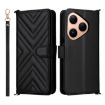 Huawei Pura 80 5G Leather Phone Case with 6-Card Slots & Wrist Strap - 1