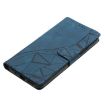 Redmi A5 4G Blue Leather Phone Case - Triangles Embossed, 173.3mm - 6
