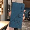 Redmi A5 4G Blue Leather Phone Case - Triangles Embossed, 173.3mm - 7