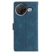 Redmi K80/K80 Pro Blue Triangles Embossed Leather Phone Case - 3