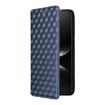 Huawei nova 14 5G Blue Flip Leather Phone Case with Cubic Grid Texture - 2