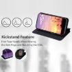 Huawei Pura 80 Ultra 5G Flip Leather Phone Case - Purple Cubic Grid Texture - 5