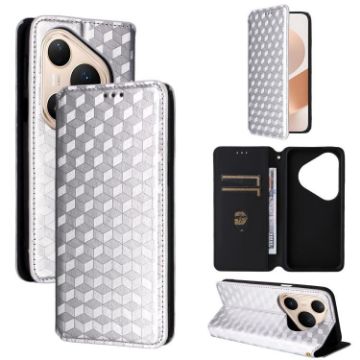 Huawei Pura 80 Pro 5G/80 Pro+ 5G Silver Flip Leather Phone Case - 1