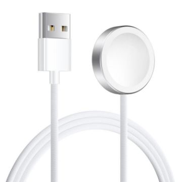 Apple Watch Series xDfind Aluminum Shell Magnetic USB-A Charger (White) - 1