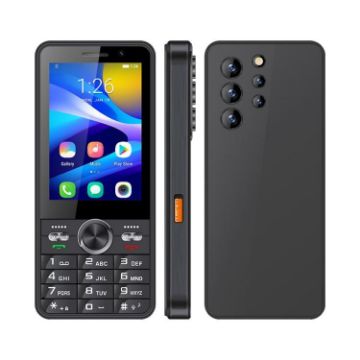 UNIWA XS24 Keypad Phone, 2GB+16GB, 3.5" Android 8.1, 4G, UK Plug, Black - 1