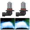 9005 Pair 8.5W Car Fog Light Bulb 12-60V Ice Blue Lens - 1