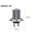 H7 8.5W 12-60V Car Fog Light Bulb Pair - Ice Blue Lens - 2