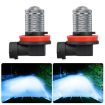 H11 8.5W 12-60V Car Fog Light Bulb Pair - Ice Blue Lens - 1