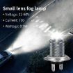 H11 8.5W 12-60V Car Fog Light Bulb Pair - Ice Blue Lens - 3