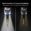 H11 8.5W 12-60V Car Fog Light Bulb Pair - Ice Blue Lens - 9