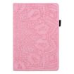 Samsung Galaxy Tab A7 10.4 Case: Pink Leather Flip, Card Slots, Holder - 2