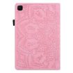 Samsung Galaxy Tab A7 10.4 Case: Pink Leather Flip, Card Slots, Holder - 3