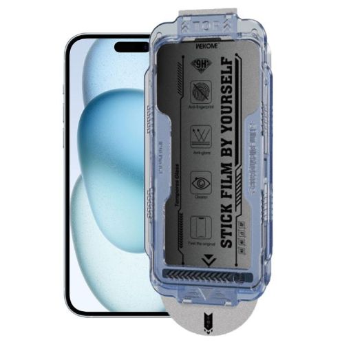 iPhone 16/15 WK WTP-118 6D Curved Privacy Tempered Glass Film - 1