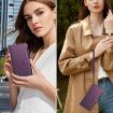 OnePlus Ace 5 Racing Case: Magnetic Closure, 9 Card Slots, Purple Leather - 7