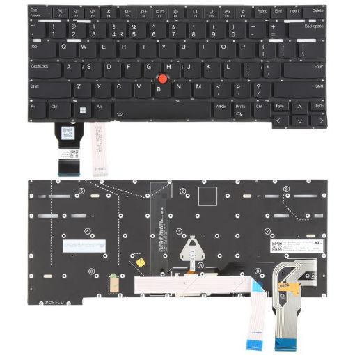 Backlit Laptop Keyboard for Lenovo ThinkPad T14s Gen 2, P1 Gen 4, X1 Extreme - 1