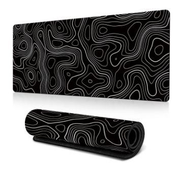 Abstract Fluid Large Mouse Pad - Gamer Office Desk Mat 300x700x2mm - 1