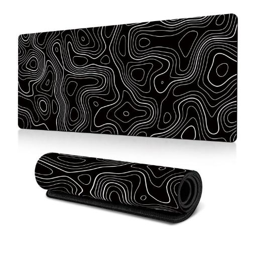 Abstract Fluid Large Mouse Pad - Gamer Office Desk Mat 300x700x2mm - 1