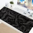 Abstract Fluid Large Mouse Pad - Gamer Office Desk Mat 300x700x2mm - 5