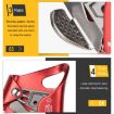XINDA TP-XS04 Red Climbing Chest Rope Ascender for Outdoor & Cave - 4