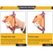 XINDA TP-XS04 Orange Climbing Chest Rope Ascender for Cave Exploration - 5