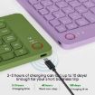 Portable Mini Wireless Bluetooth Keyboard - Folding, White, B023 - 7