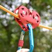 XINDA XD-Q9676 Gray Double Axle Pulley for Outdoor Rope Crossing - 2