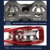 XINDA XD-Q9676 Gray Double Axle Pulley for Outdoor Rope Crossing - 5