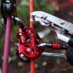 XINDA XD-Q9676 Gray Double Axle Pulley for Outdoor Rope Crossing - 6