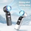 High Speed 100-Gear Mini USB Rechargeable Foldable Handheld Fan (Black) - 2