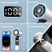 High Speed 100-Gear Mini USB Rechargeable Foldable Handheld Fan (Black) - 8