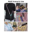 BRDRC Camera Strap Crossbody Lanyard, 1/4" Screw, Dopamine Color - 9